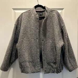 Gray Bomber Jacket